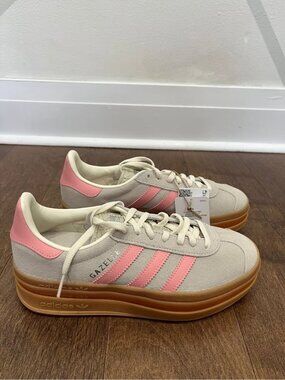 NEW adidas Unisex Adult Gazelle Bold J Shoes JQ7409 SZ us 5w